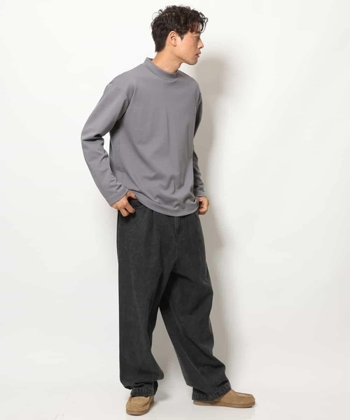 a.v.v（アーヴェヴェ）の「【ジャケイン】ポンチモックネックカットソー（Tシャツ/カットソー・メンズ・ホワイト/グレー/ブラック・50/44/48/46）」の16枚目の写真