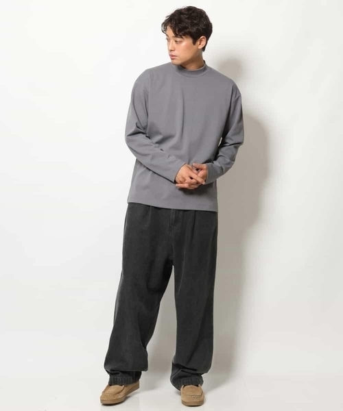 a.v.v（アーヴェヴェ）の「【ジャケイン】ポンチモックネックカットソー（Tシャツ/カットソー・メンズ・ホワイト/グレー/ブラック・50/44/48/46）」の18枚目の写真