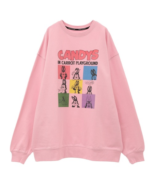 Candy Stripper(キャンディストリッパー)の「CARROT PLAYGROUND SWEAT ワンピース(スウェット・レディース・ピンク/ブラック/オフホワイト/ブルー・2)」の21枚目の写真