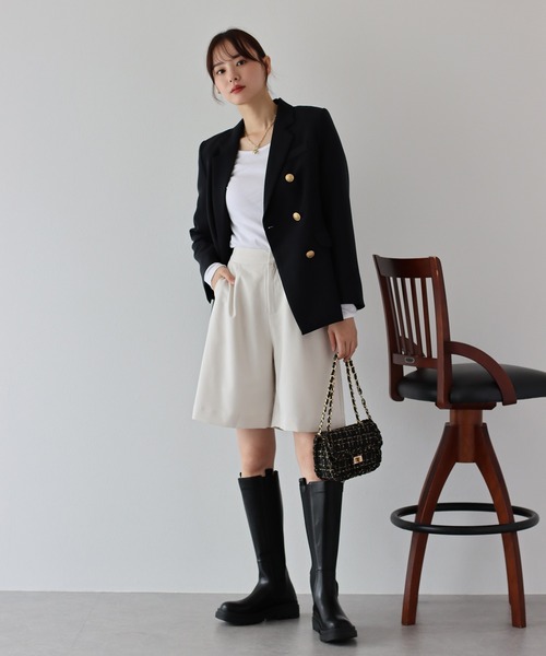 BLUEEAST(ブルーイースト)の「2WAYツイードチェーンショルダーバッグ(ショルダーバッグ・レディース・ホワイト/ブラック・FREE)」の9枚目の写真