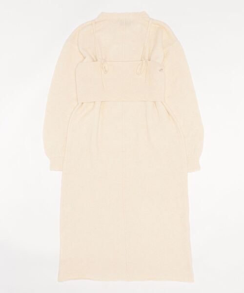 hellam（へラム）の「杢起毛糸　ビスチェセットワンピース（ワンピース・レディース・ダークグレー/グレー/ブラック/アイボリー・FREE）」の5枚目の写真