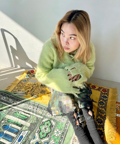 SANSeLF(サンセルフ)の「フロントリボンソックス【SANSeLF】sana23a006(ソックス/靴下・レディース・ホワイト/ブラック・FREE)」の11枚目の写真