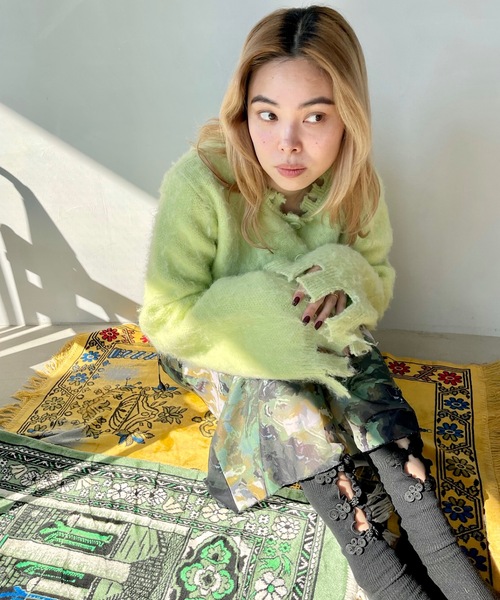 SANSeLF(サンセルフ)の「フロントリボンソックス【SANSeLF】sana23a006(ソックス/靴下・レディース・ホワイト/ブラック・FREE)」の12枚目の写真