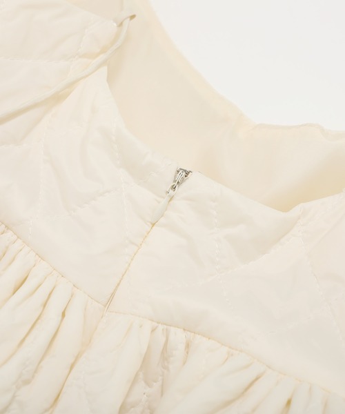 Fit more（フィットモア）の「ライトキルティングフレアワンピース【ZOZO限定アイテム】（ワンピース・レディース・ブラック/アイボリー・LONG/SHORT）」の16枚目の写真