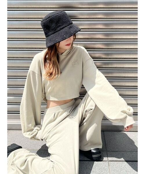 EATME（イートミー）の「スタッズボアバケットハット（ハット・レディース・ブラック・FREE）」の2枚目の写真