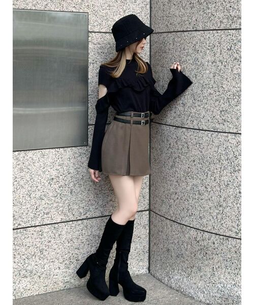 EATME（イートミー）の「スタッズボアバケットハット（ハット・レディース・ブラック・FREE）」の3枚目の写真