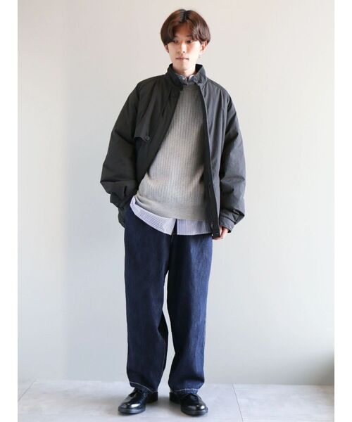 CRAFT STANDARD BOUTIQUE(クラフトスタンダードブティック)の「ワイドリブクルーネックニットプルオーバー(ニット/セーター・メンズ・カーキ/ブラック/ライトグレー/アイボリー・L/XL/M)」の7枚目の写真