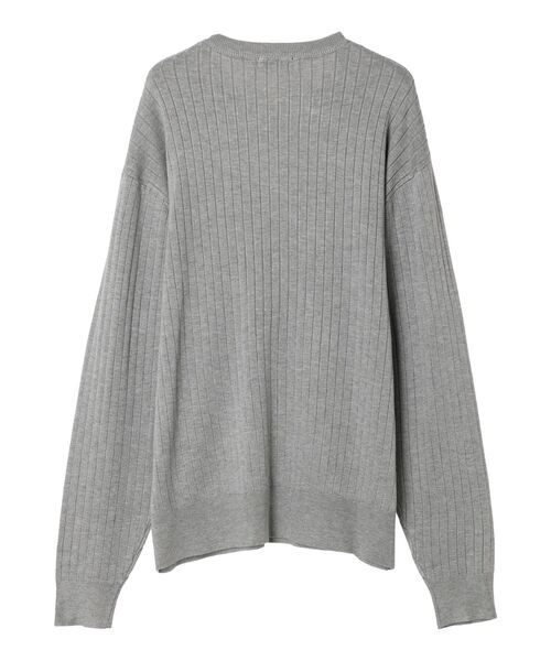 CRAFT STANDARD BOUTIQUE(クラフトスタンダードブティック)の「ワイドリブクルーネックニットプルオーバー(ニット/セーター・メンズ・カーキ/ブラック/ライトグレー/アイボリー・L/XL/M)」の14枚目の写真
