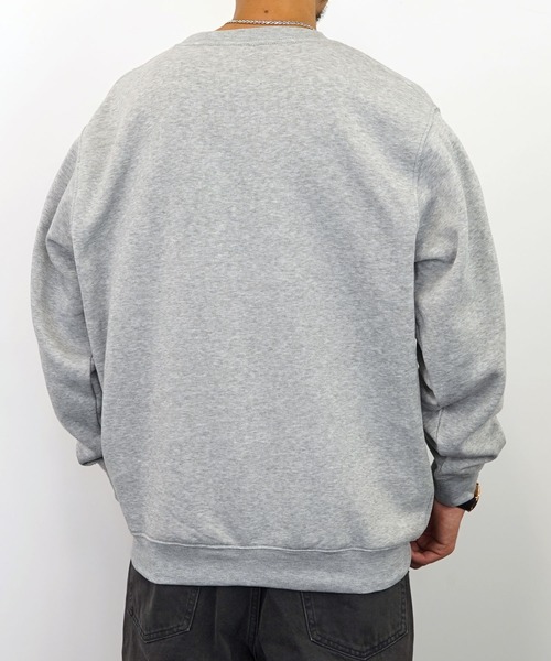Burner(バーナー)の「【GROOVY STORE】プリントスウェットクルー裏起毛(スウェット・メンズ・ホワイト/バーガンディー/ブラック/ネイビー/グレー系その他2/ブラック系その他2/ブルー/ライトベージュ/ブルー系その他2/グレイッシュベージュ/杢グレー/ライトブラック・L/LL/M)」の14枚目の写真
