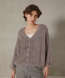 shaggy knit cardigan/シャギーニットカーディガン