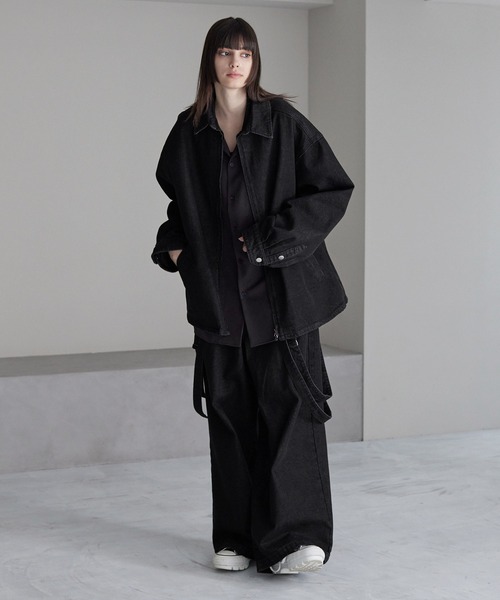 【cussil/クシル】【11.5oz】ルーズシルエットジップアップデニムブルゾン（デニムジャケット）｜cussil（クシル）