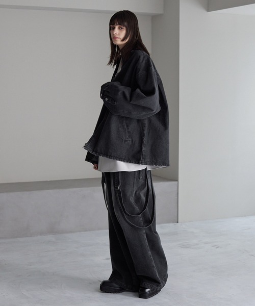 【cussil/クシル】【11.5oz】ルーズシルエットジップアップデニムブルゾン（デニムジャケット）｜cussil（クシル）