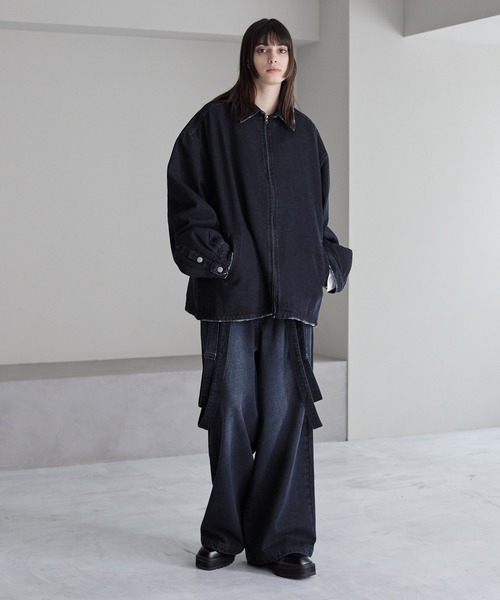 【cussil/クシル】【11.5oz】ルーズシルエットジップアップデニムブルゾン（デニムジャケット）｜cussil（クシル）