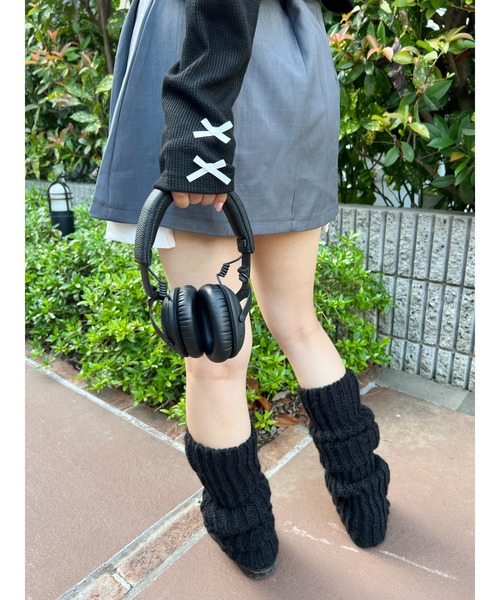 PHILLY（フィリー）の「【PHILLY】ミニリボンショートワッフルロンT（Tシャツ/カットソー・レディース・ブラック/アイボリー/グレー・FREE）」の11枚目の写真