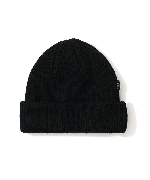 KEBOZ(ケボズ)の「COTTON BEANIE 3(ニットキャップ/ビーニー・メンズ・グレー/モカ/ピンクベージュ/セージグリーン/インディゴブルー/ブラック・FREE)」の2枚目の写真