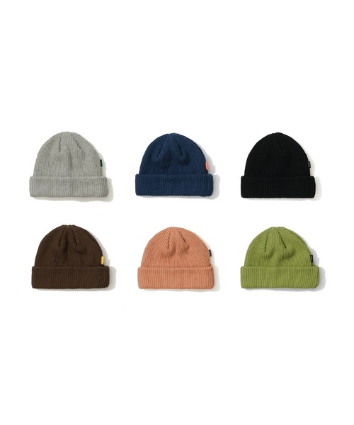 KEBOZ(ケボズ)の「COTTON BEANIE 3(ニットキャップ/ビーニー・メンズ・グレー/モカ/ピンクベージュ/セージグリーン/インディゴブルー/ブラック・FREE)」の7枚目の写真