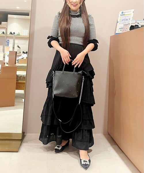 Ober Tashe(オーバータッシェ)の「スタッズ ドット イライザ 2WAY トートバッグ(トートバッグ・レディース・ブラック/アイボリー/ピンク系/その他1・FREE)」の22枚目の写真