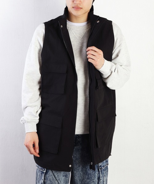 コットンナイロン スタンドカラーベスト（ベスト）｜WESTSEA（ウエストシー） 6,679円