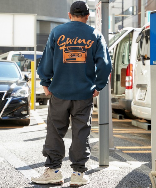 NO NEED(ノーニード)の「バックロゴ&モチーフ クルーネックニット(ニット/セーター・メンズ・グレー/その他3/オフホワイト/その他4/ネイビー/その他2・M/L/LL)」の19枚目の写真