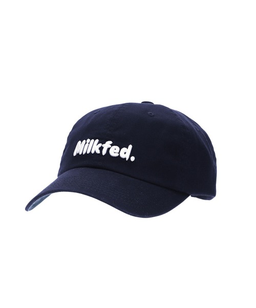 MILKFED.（ミルクフェド）の「TWILL LOGO CAP（キャップ・レディース・レッド/ライトブルー/オレンジ/ネイビー・ONE SIZE）」の4枚目の写真