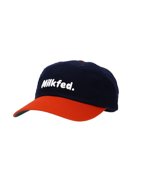 MILKFED.（ミルクフェド）の「TWILL LOGO CAP（キャップ・レディース・レッド/ライトブルー/オレンジ/ネイビー・ONE SIZE）」の2枚目の写真
