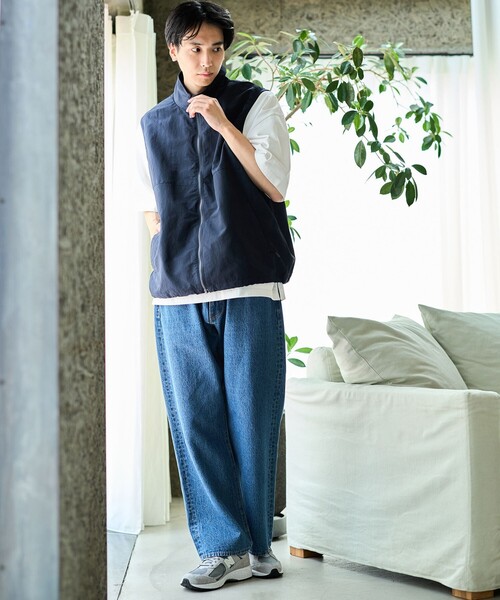 BEAMS HEART（ビームスハート）の「【ユニセックス】裏メッシュ ナイロン ベスト（撥水）（ベスト・メンズ・ブラック/ナチュラル/ネイビー/その他・L/M/S）」の9枚目の写真