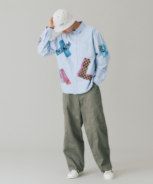 XLARGE(エクストララージ)の「PANELED WIDE CHINO PANTS(チノパンツ・メンズ・グレー/オリーブ/ブラック・34inch/32inch/30inch/36inch)」の12枚目の写真