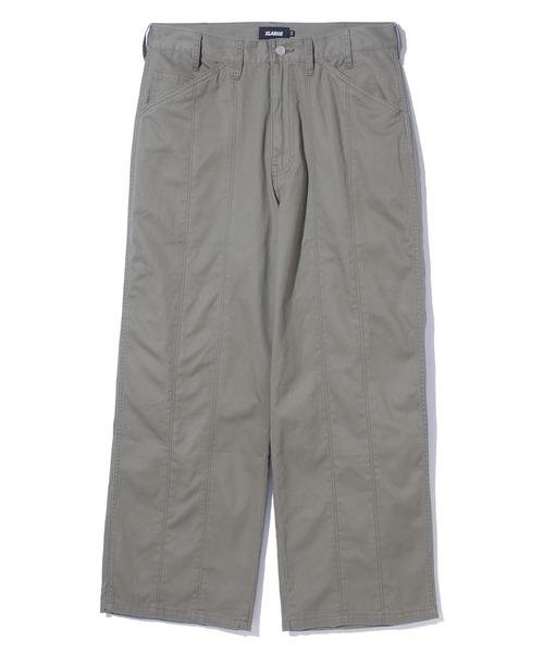 XLARGE(エクストララージ)の「PANELED WIDE CHINO PANTS(チノパンツ・メンズ・グレー/オリーブ/ブラック・34inch/32inch/30inch/36inch)」の4枚目の写真