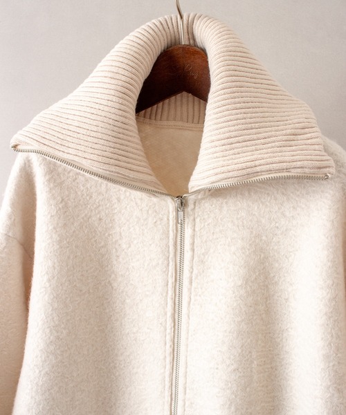 SpRay（スプレイ）の「ブークレミリタリーロングブルゾン（ミリタリージャケット・レディース・チャコールグレー/アイボリー/ブラック・FREE）」の13枚目の写真