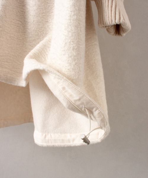 SpRay（スプレイ）の「ブークレミリタリーロングブルゾン（ミリタリージャケット・レディース・チャコールグレー/アイボリー/ブラック・FREE）」の15枚目の写真