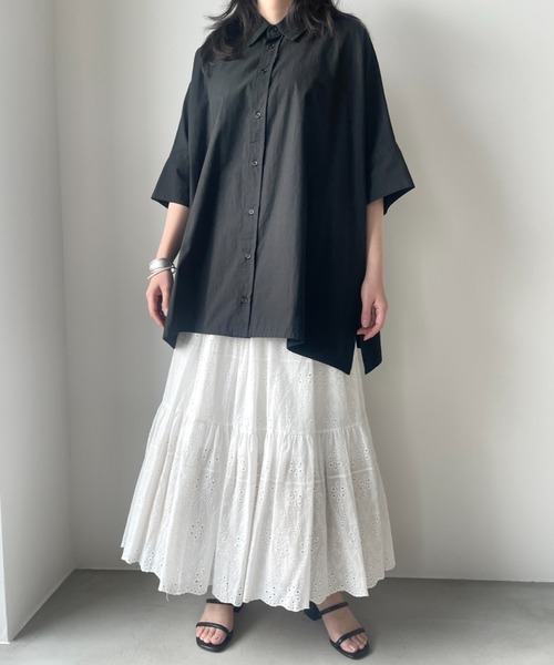 Libra Cue（リブラ キュー）の「コットンレーススカート（スカート・レディース・ブラック/ホワイト・FREE）」の17枚目の写真