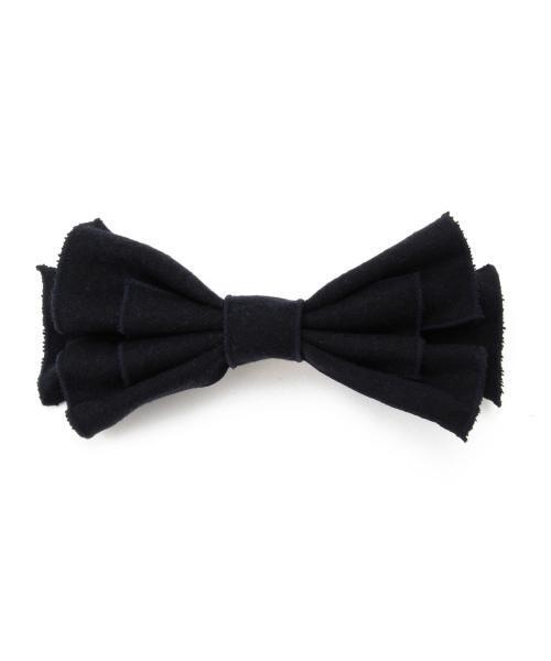 BEAMS BOY(ビームスボーイ)の「BEAMS BOY / フェルト リボン バレッタ(バレッタ/ヘアクリップ・レディース・グレー/ネイビー・ONE SIZE)」の3枚目の写真