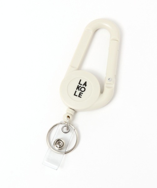 LAKOLE（ラコレ）の「リール付きカラビナキーホルダー / 991459（その他雑貨・レディース・グレー/カーキ/アイボリー/チャコール/ブラック・FREE）」の14枚目の写真