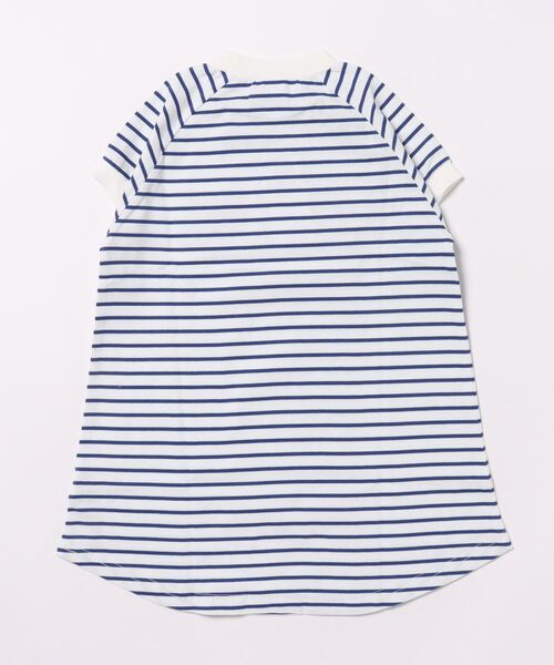 CONVERSE（コンバース）の「CONVERSE/コンバース　ボーダーワンピース（ワンピース・キッズ・グリーン/ピンク/オフホワイト・130/120/110）」の4枚目の写真