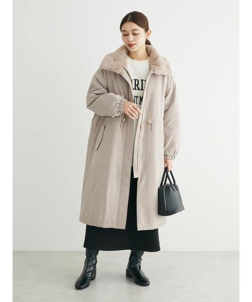 ELENCARE DUE（エレンカーレデュエ）の「・ELENCARE　DUE　中綿モッズロングコート（その他アウター・レディース・カーキ/ネイビー/ベージュ・FREE）」の8枚目の写真