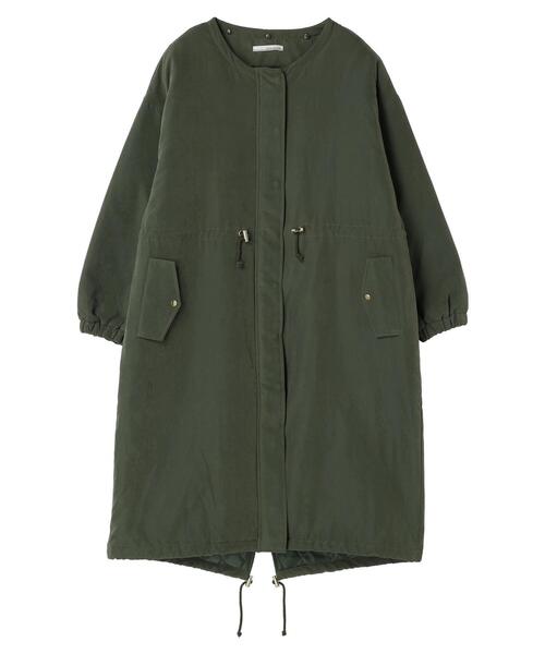 ELENCARE DUE（エレンカーレデュエ）の「・ELENCARE　DUE　中綿モッズロングコート（その他アウター・レディース・カーキ/ネイビー/ベージュ・FREE）」の4枚目の写真