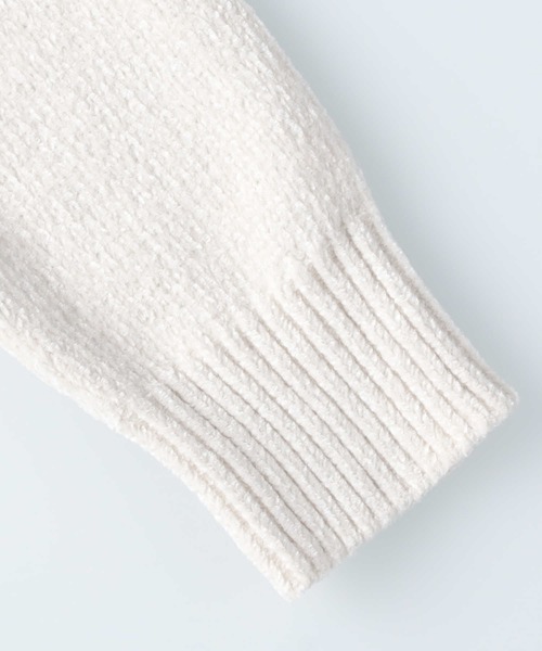 Right-on(ライトオン)の「編み替えモールクルーネックニット(ニット/セーター・メンズ・オフホワイト/ネイビー・XL/M/L)」の13枚目の写真