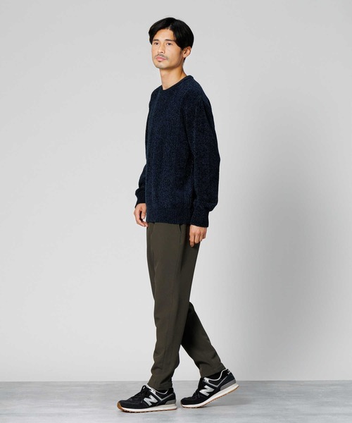 Right-on(ライトオン)の「編み替えモールクルーネックニット(ニット/セーター・メンズ・オフホワイト/ネイビー・XL/M/L)」の7枚目の写真