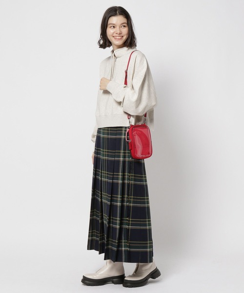 niko and...（ニコアンド）の「裏起毛ハーフZIPプルオーバー（その他トップス・レディース・チャコール/ナチュラル/パープル/グリーン・BIG(L)/SHORT）」の12枚目の写真