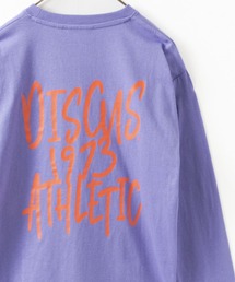DISCUS ディスカス プリント長袖Tシャツ ロンT