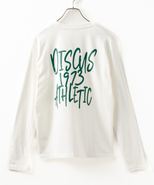 DISCUS(ディスカス)の「DISCUS ディスカス プリント長袖Tシャツ ロンT(Tシャツ/カットソー・レディース・グリーン系その他/チャコールグレー/ブラック/ホワイト/アッシュグレー/パープル・L/M)」の7枚目の写真