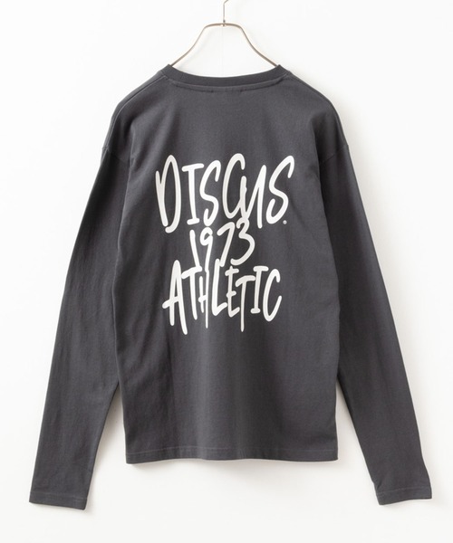 DISCUS(ディスカス)の「DISCUS ディスカス プリント長袖Tシャツ ロンT(Tシャツ/カットソー・レディース・グリーン系その他/チャコールグレー/ブラック/ホワイト/アッシュグレー/パープル・L/M)」の11枚目の写真