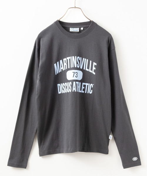 DISCUS(ディスカス)の「DISCUS ディスカス プリント長袖Tシャツ ロンT(Tシャツ/カットソー・レディース・グリーン系その他/チャコールグレー/ブラック/ホワイト/アッシュグレー/パープル・L/M)」の14枚目の写真