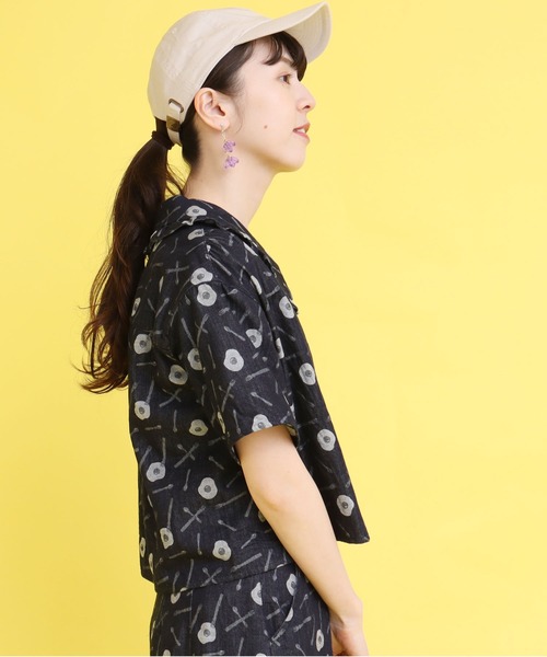 didizizi（ディディジジ）の「●目玉焼きデニムJQBL（シャツ/ブラウス・レディース・ネイビー/ブラック・FREE）」の8枚目の写真