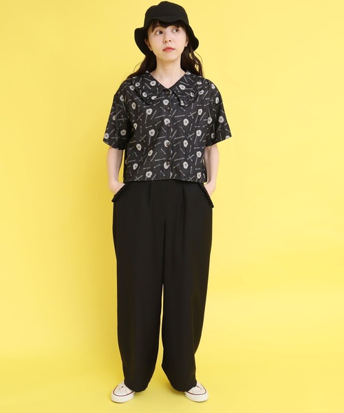 didizizi（ディディジジ）の「●目玉焼きデニムJQBL（シャツ/ブラウス・レディース・ネイビー/ブラック・FREE）」の12枚目の写真