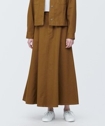 婦人 木の実から作ったカポック混フレアスカート