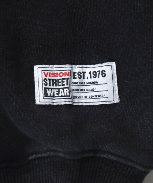 VISION STREET WEAR（ヴィジョンストリートウェア）の「VISION STREET WEAR/ヴィジョンストリートウェア オーバーサイズ ヴィンテージ加工 フロント バックプリント スウェット トレーナー/長袖 トップス プルオーバー/レディース メンズ（スウェット・メンズ・ブラック/ブラック系その他・LL/M/L）」の10枚目の写真
