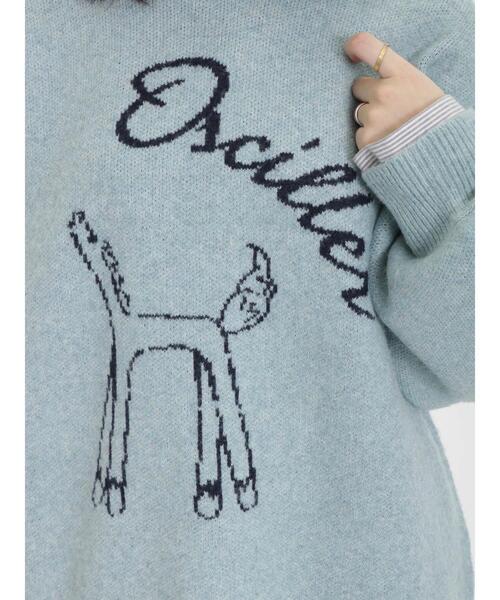 Samansa Mos2(サマンサ モスモス)の「アニマルモチーフジャカードニット(ニット/セーター・レディース・ミント/ベージュ/オフホワイト/イエロー・F)」の19枚目の写真