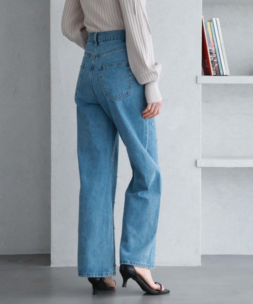 archives(アルシーヴ)の「ビジューデニム(デニムパンツ・レディース・グレー/ブルー/サックスブルー・SMALL/MEDIUM)」の15枚目の写真