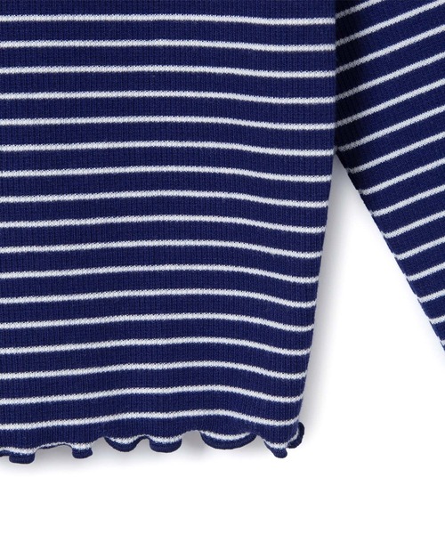 ROPE' PICNIC（ロペピクニック）の「カットメロウトップスカーディガン/リンクコーデ（カーディガン/ボレロ・レディース・オレンジ系その他/ピンク/ネイビー・38）」の4枚目の写真